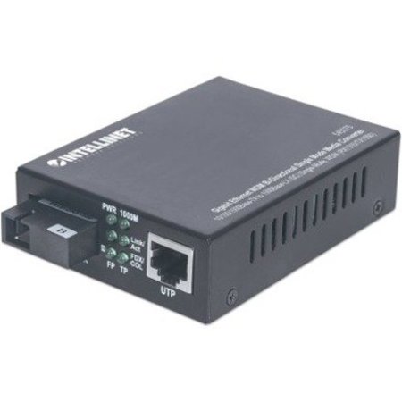INTELLINET NETWORK SOLUTIONS Gigabit Ethernet Wdm Bi-Directional Single Mode Media Converter,  545075